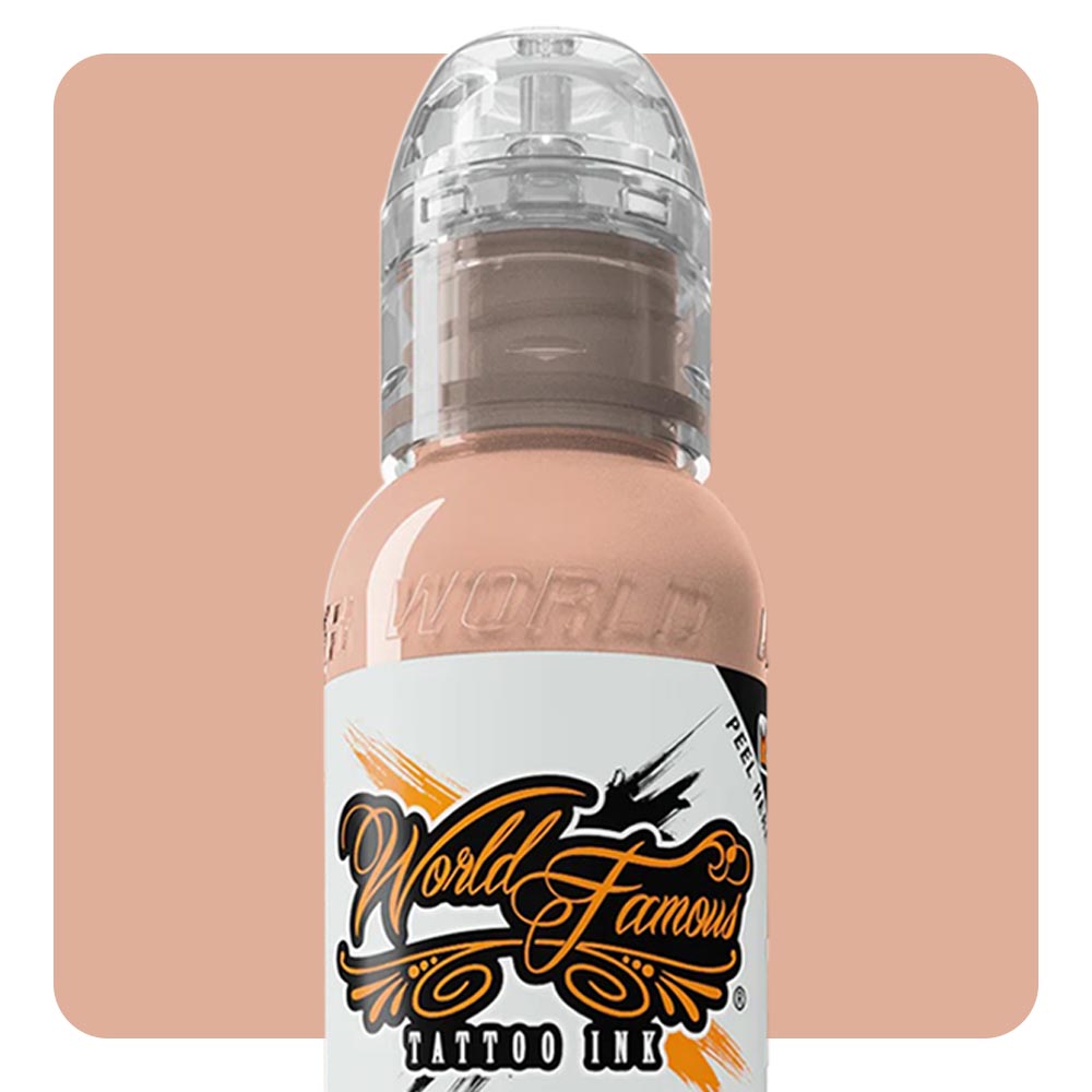 Pink Ribbon Fair Peach — World Famous Tattoo Ink — Pick Size