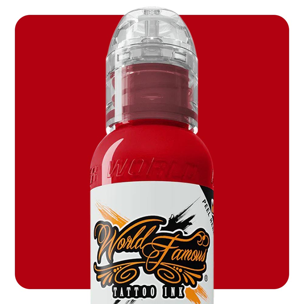 Master Mike Demon Red — World Famous Tattoo Ink — Pick Size