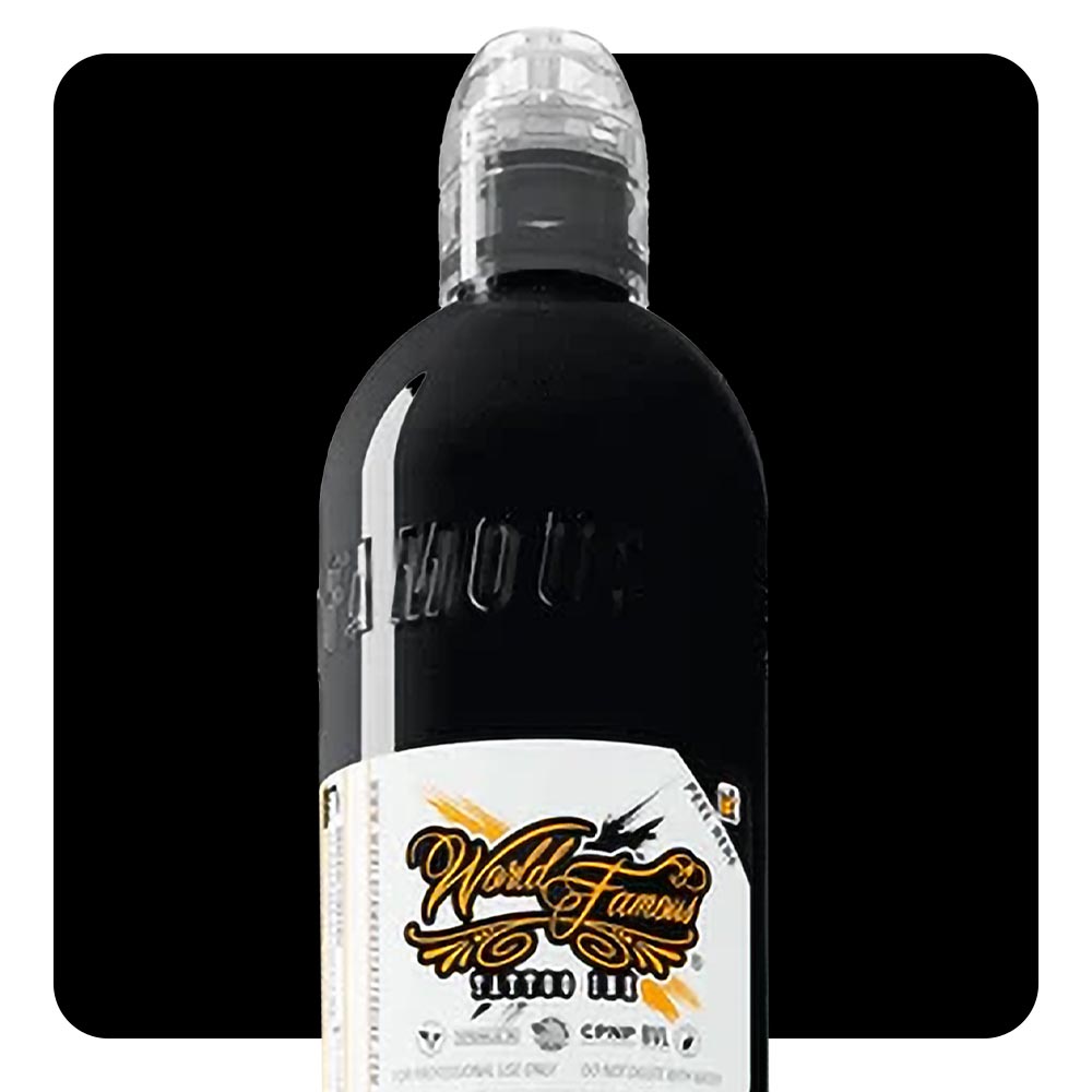 Pitch Black — World Famous Tattoo Ink — Pick Size