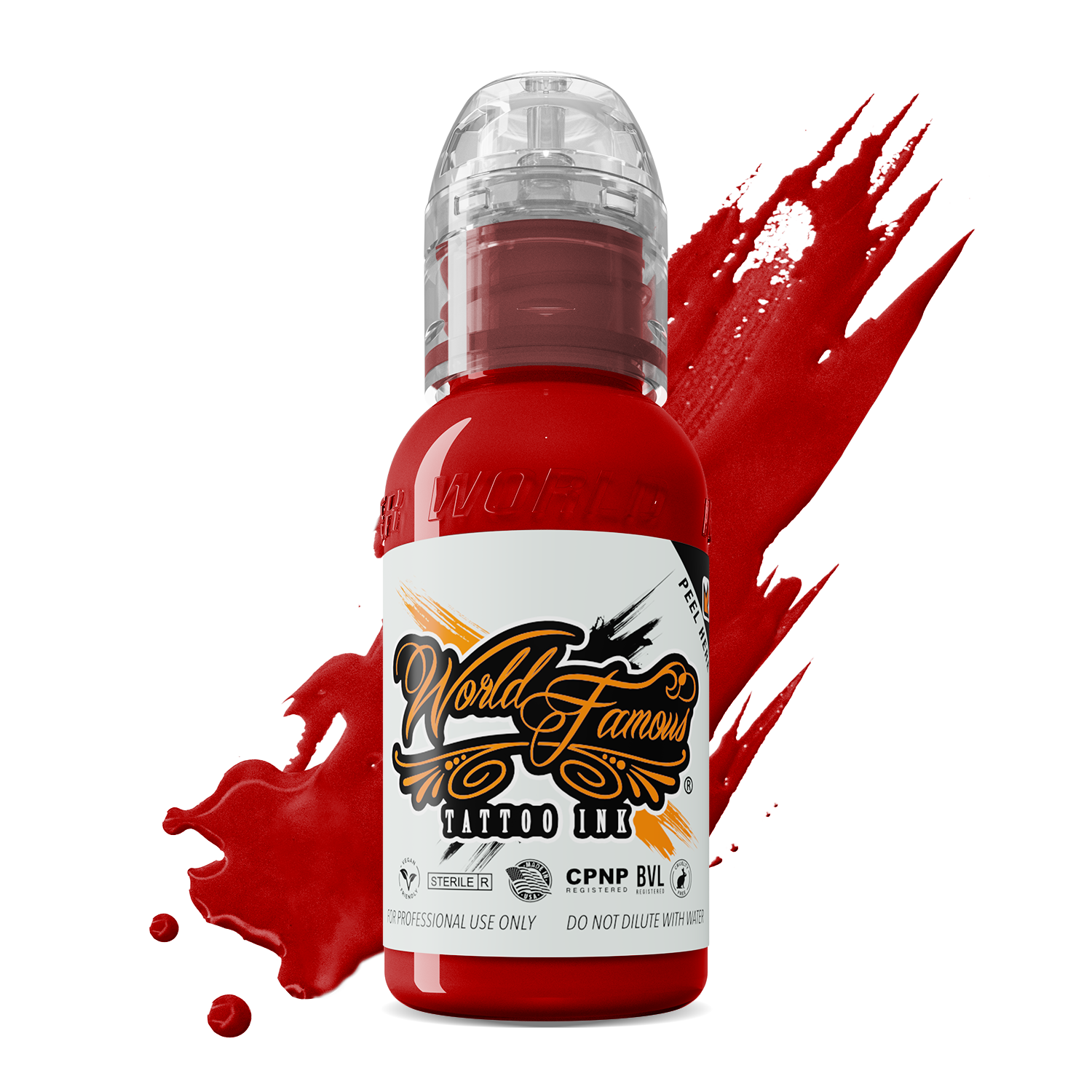 Straight Red — World Famous Tattoo Ink — Pick Size