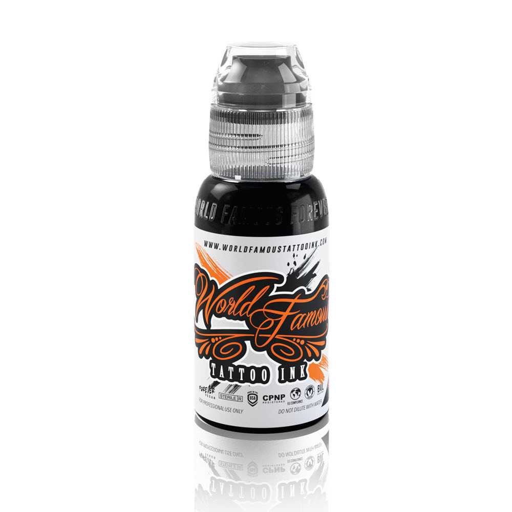 Pitch Black — World Famous Tattoo Ink — Pick Size